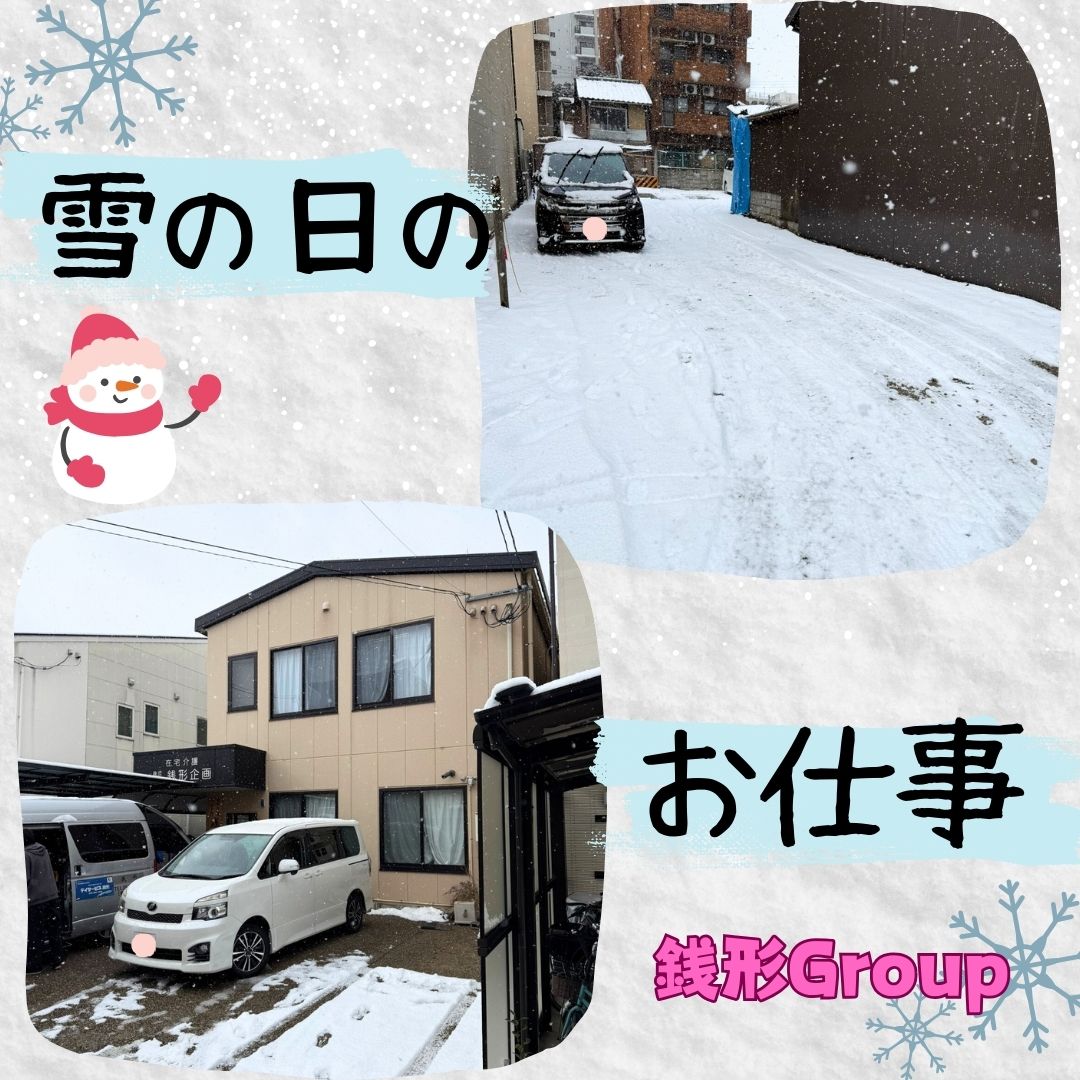 雪が降りました☺